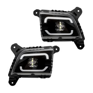 LED DRL Fog Lights Kit for 2019-2023 Chevrolet Silverado with Switch