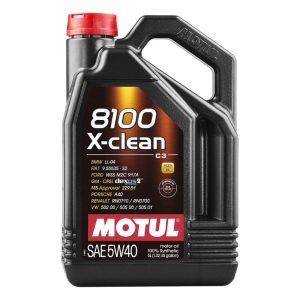 Motul 8100 X-Clean 5W-40 Full Synthetic Motor Oil for Modern Engines, 5L