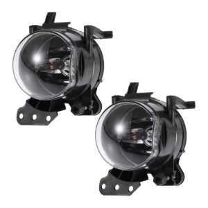 X AUTOHAUX Clear Lens Fog Lights Assembly with Bulbs for BMW 3 Series and 5 Series
